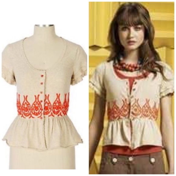 Anthropologie Sweaters - Anthropologie Moth Fanning Flames Cardigan 202